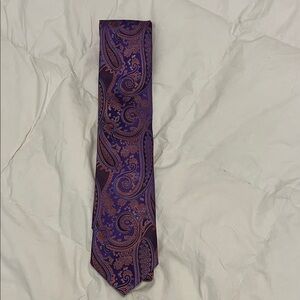 Robert Talbott Purple and Orange Paisley Tie